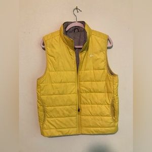 Nike Yellow Puffer Vest SZ M